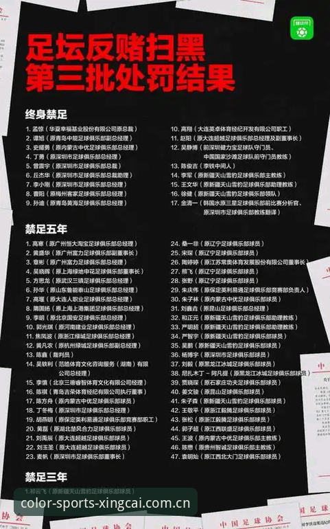 中国足协第三批禁足名单全面评测：深度解读背后的足球乱象与杏彩体育观赛视角